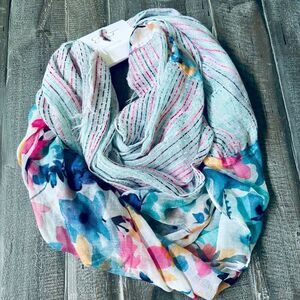 Jessica Simpson Floral Multi Lightweight Infinity Scarf